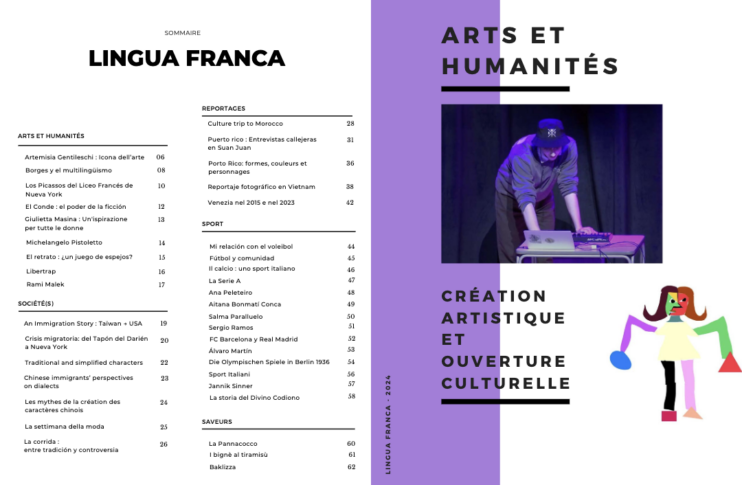 Table of Contents of Lingua Franca